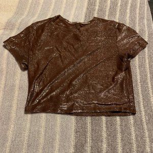 Skims Brown Crop Top